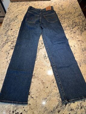 Women’s Levi's Dark Indigo Ribcage Straight Leg Jeans